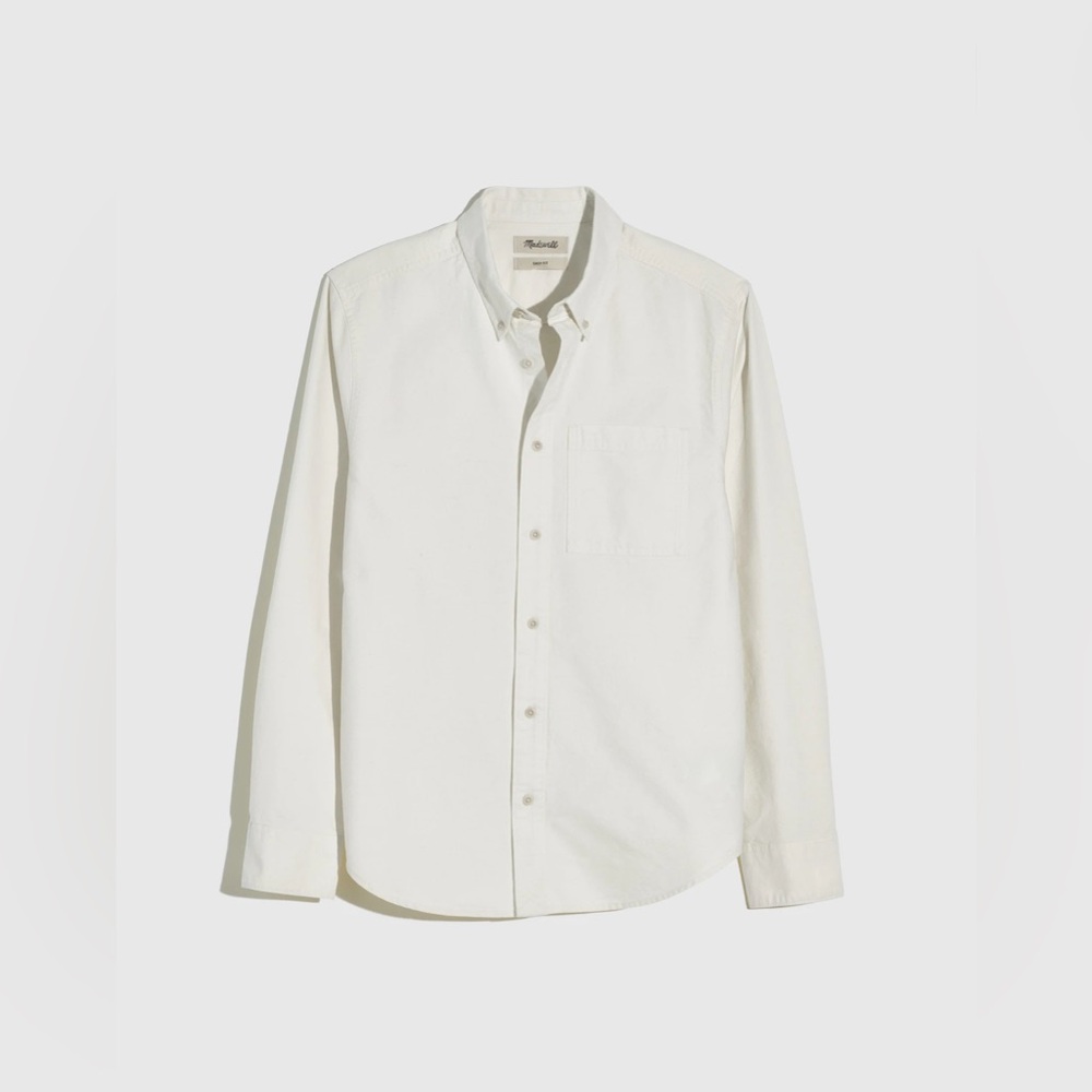 Madewell Men's Casual Button Down Shirt - Cream